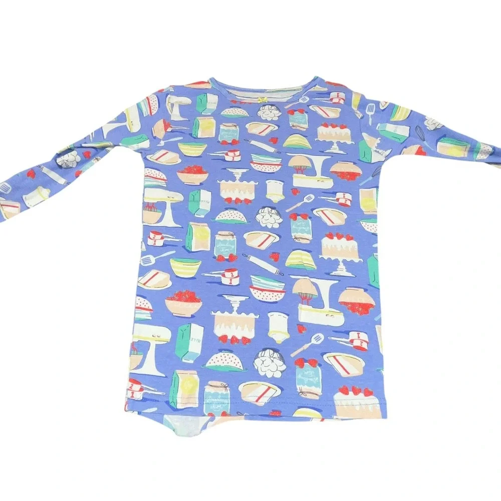 Carters Girls Sweet Treats Long Sleeve Pajamas Shirt & Pant Set Size 12 FLAWED